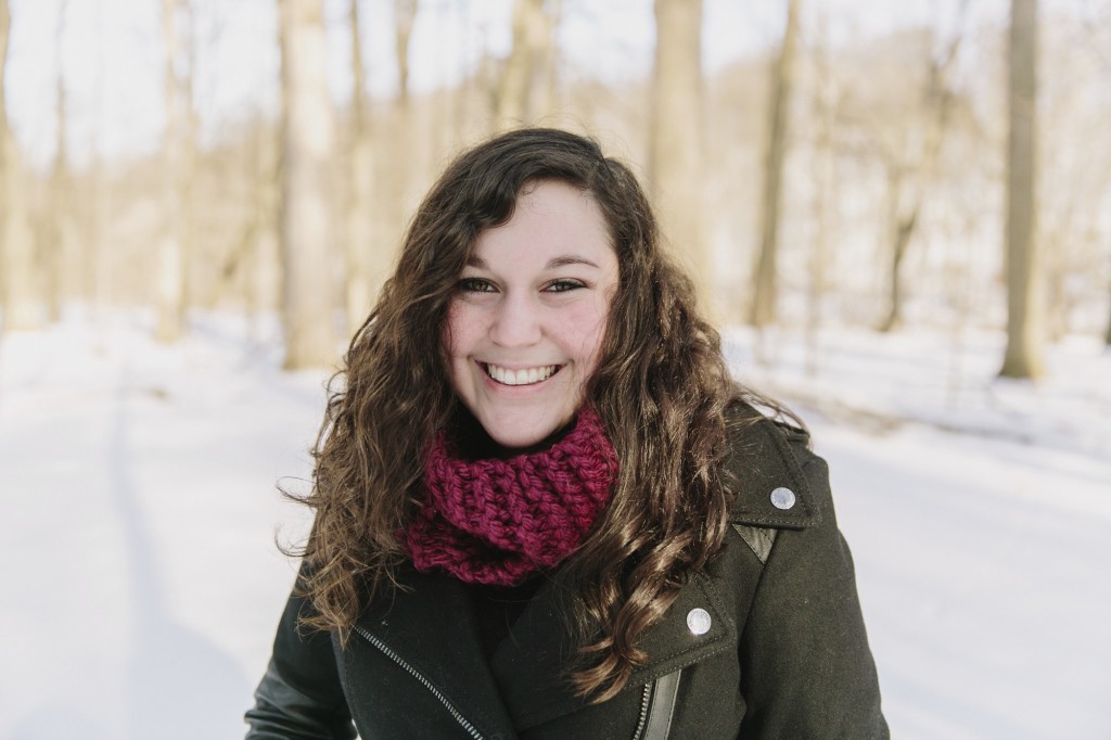 A winter portait session in Cleveland with Maria.